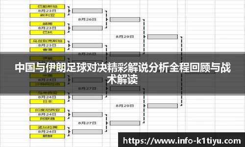 中国与伊朗足球对决精彩解说分析全程回顾与战术解读